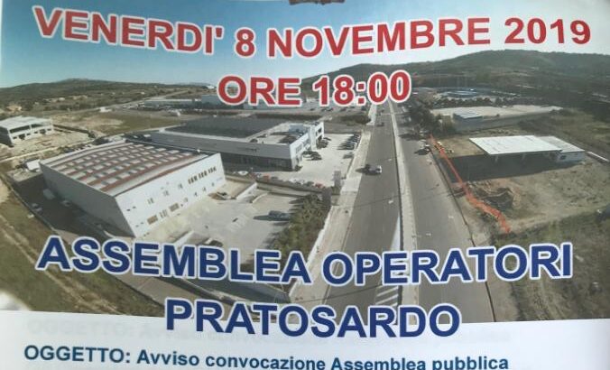 ASSEMBLEA CONSORZIO OPERATORI PRATO SARDO 08/11/2019